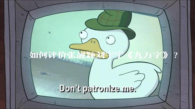 如何评价张靓颖刘宇宁《九万字》?