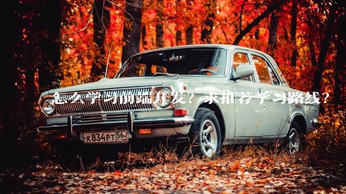 怎么学习前端开发？求推荐学习路线？